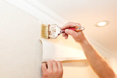 Pose de papier peint à la Chapelle-Craonnaise — revêtements muraux et toiles de verre